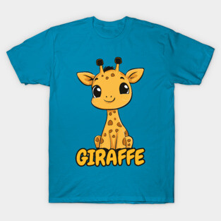 Cute Cartoon Giraffe - Retro Comic Book T-Shirt