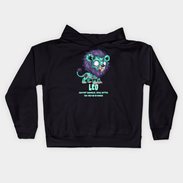 Leo Zombie Kids Hoodie by H. R. Sinclair