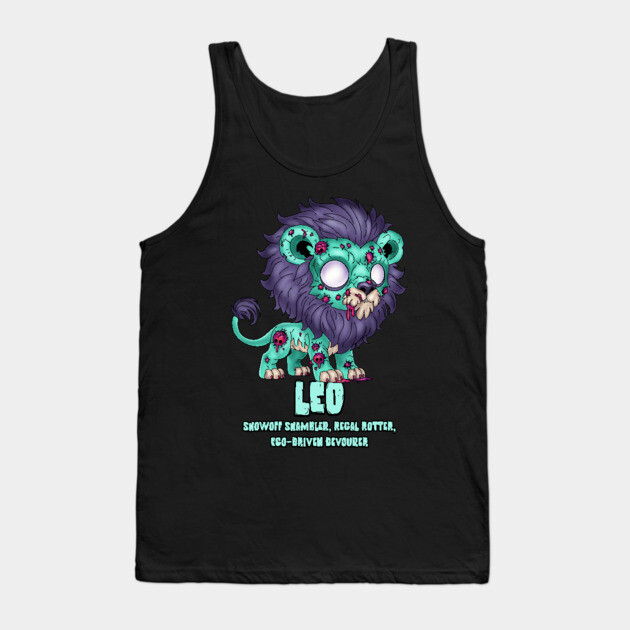 Leo Zombie Tank Top by H. R. Sinclair