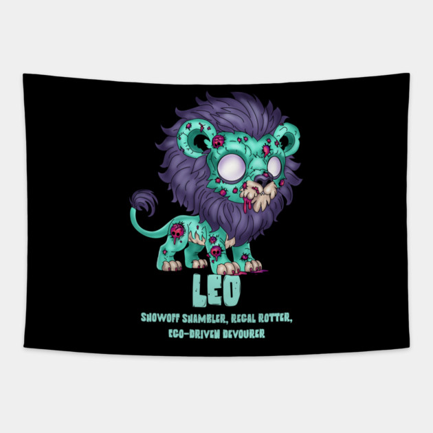 Leo Zombie Tapestry by H. R. Sinclair