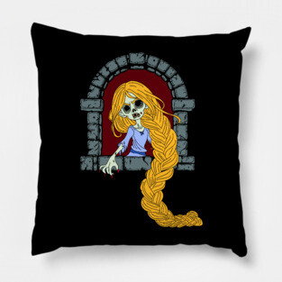 Zombie Rapunzel Pillow