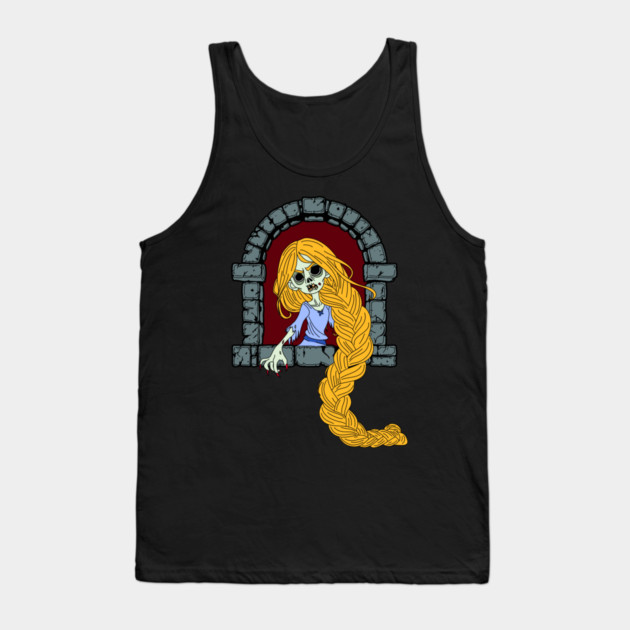Zombie Rapunzel Tank Top by H. R. Sinclair