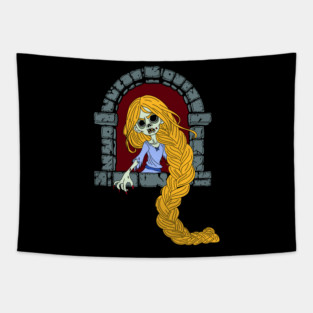 Zombie Rapunzel Tapestry
