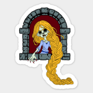 Zombie Rapunzel Sticker