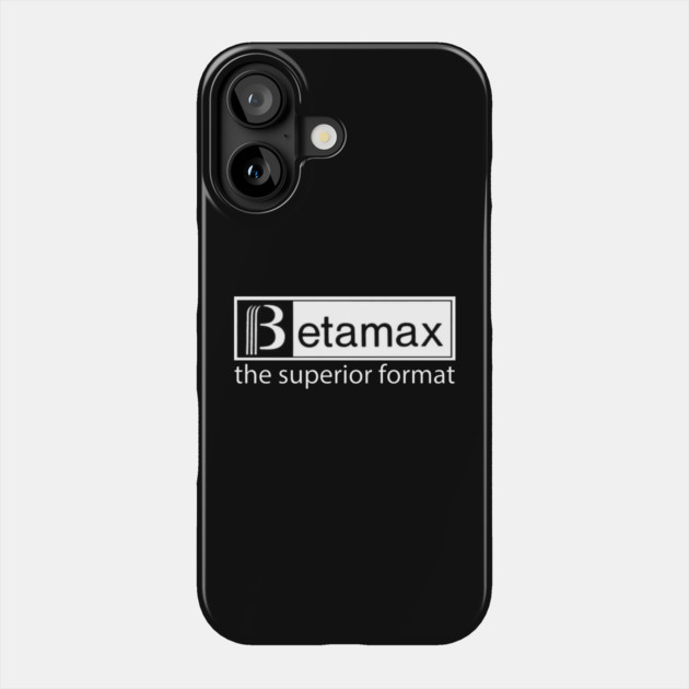 BetaMAX Phone Case by Low Life Shirts