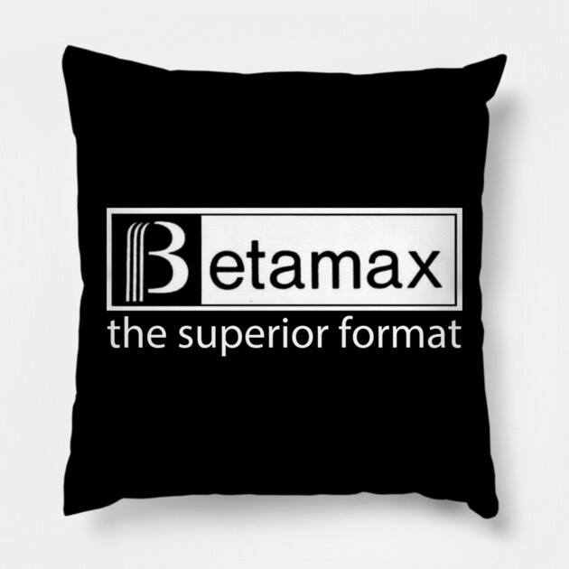 BetaMAX Pillow by Low Life Shirts