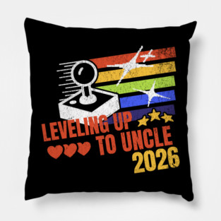 New Uncle Leveling Up to Uncle 2026 Video Gamer Uncle Pillow