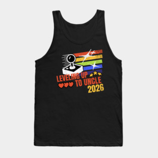 New Uncle Leveling Up to Uncle 2026 Video Gamer Uncle Tank Top