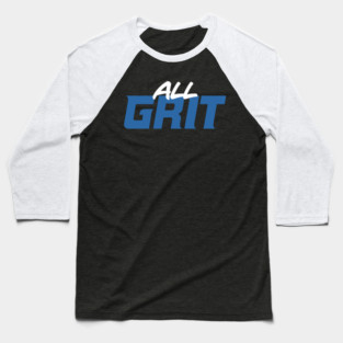 Detroit Lions All Grit Football Baseball T-Shirt