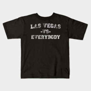 Las Vegas vs Everybody - Vintage City Grunge Effect Kids T-Shirt
