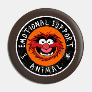 Emotional support Animal Muppet Pin