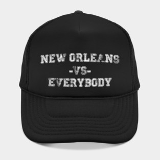 New Orleans vs Everybody - Vintage City Grunge Effect Hat