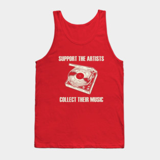 Vinyl Collector (cream) Tank Top