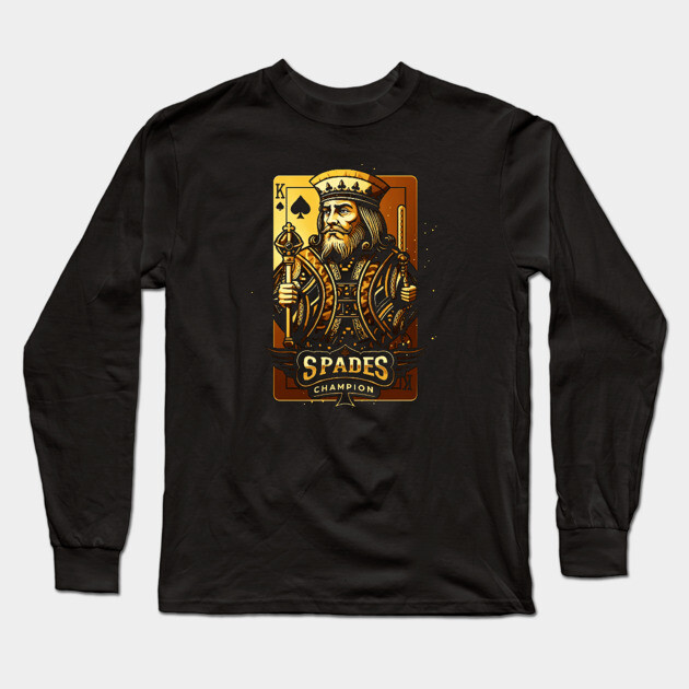 Spades Champion Long Sleeve T-Shirt by UrbanLifeApparel