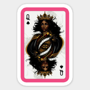 Black Queen of Spades Magnet