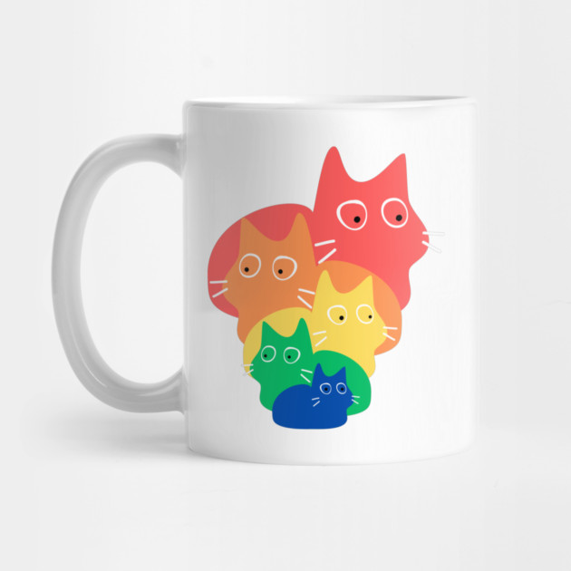 Doodle Rainbow Cats by The WYLD Tribe