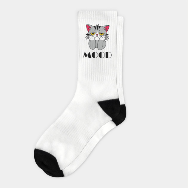 Sad Bored Tired Mood Depression Vibes Socks by Anticorporati