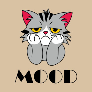 Sad Bored Tired Mood Depression Vibes T-Shirt