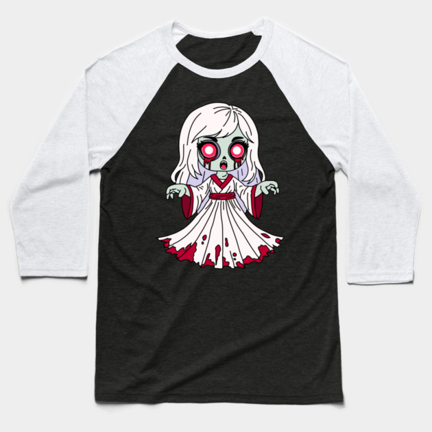 Zombie Banshee Baseball T-Shirt by H. R. Sinclair
