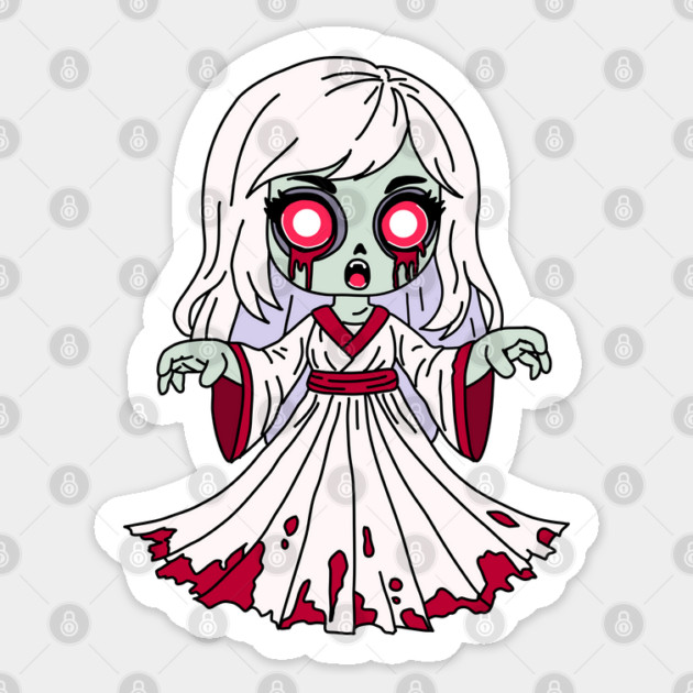 Zombie Banshee Sticker by H. R. Sinclair
