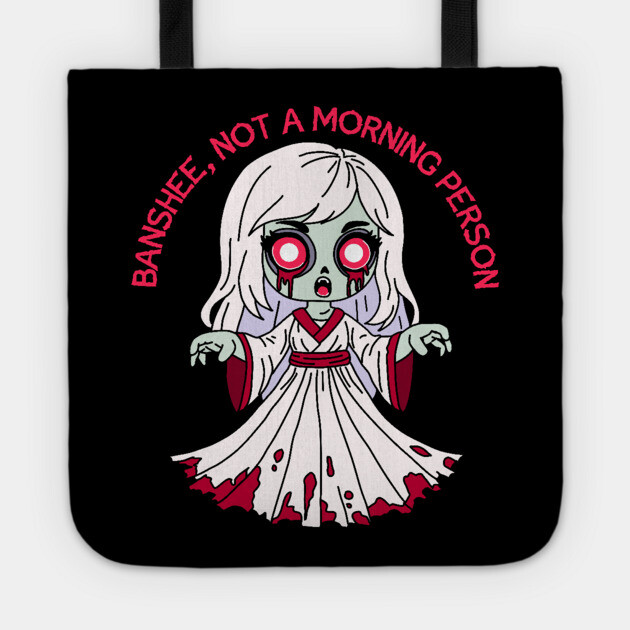 Zombie Banshee, not morning person Tote by H. R. Sinclair
