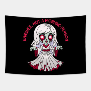 Zombie Banshee, not morning person Tapestry