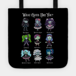 Zombie Goth Types Tote