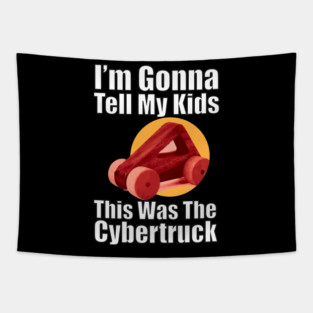 tesla cybertruck Tapestry