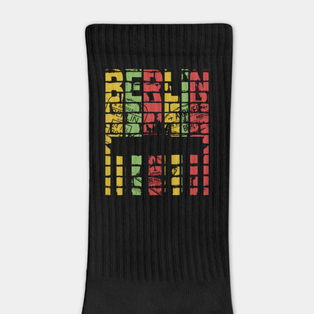 Berlin Wall Art - Retro Colors - Grunge by TuncGK