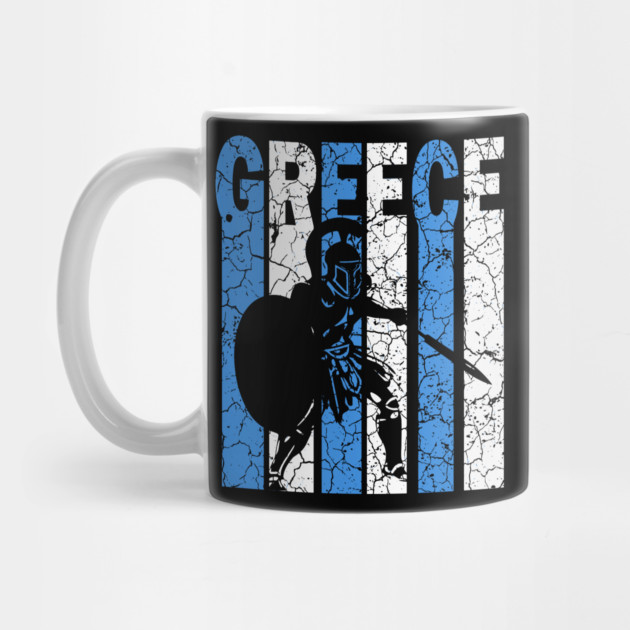 Greece Retro Warrior - Grunge by TuncGK