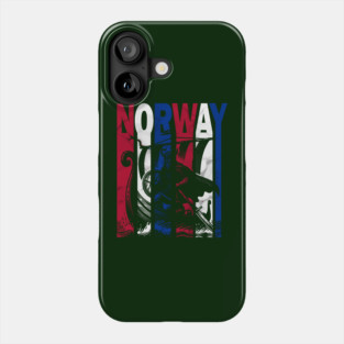Norwegian Flag Retro Colors Viking Phone Case