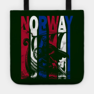 Norwegian Flag Retro Colors Viking Tote