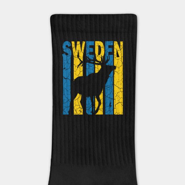 Sweden Flag - Reindeer Retro by TuncGK