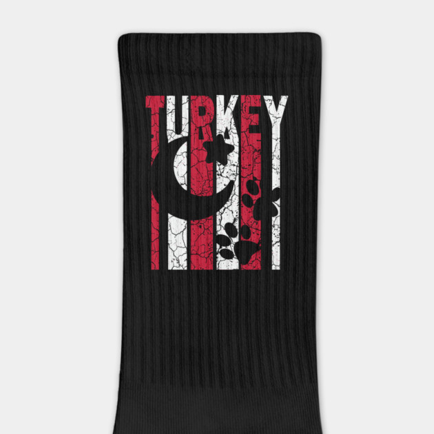 Country of Cat & Dog Lovers - Turkey Flag Retro by TuncGK