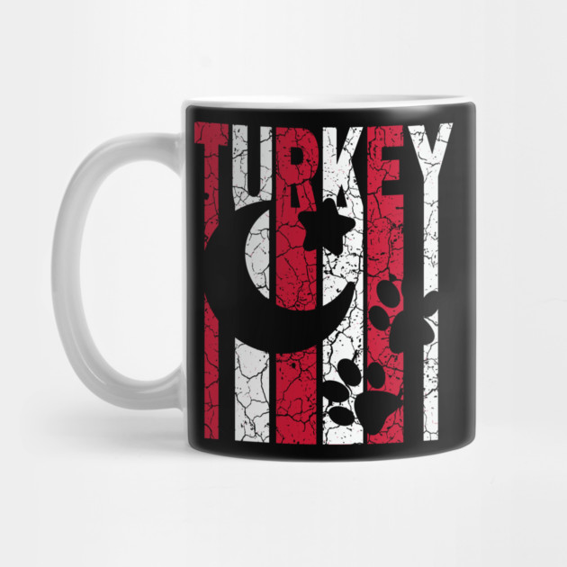 Country of Cat & Dog Lovers - Turkey Flag Retro by TuncGK