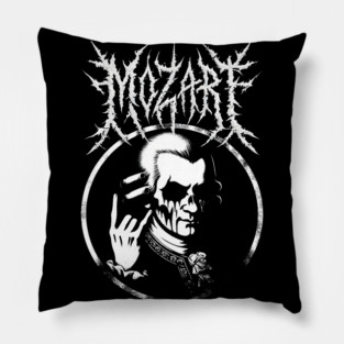 Mozart Black Metal Logo - Dark Symphony Edition Pillow