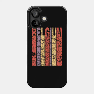 Belgium Flag Retro Phone Case