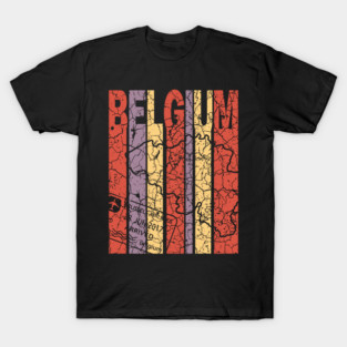 Belgium Flag Retro T-Shirt
