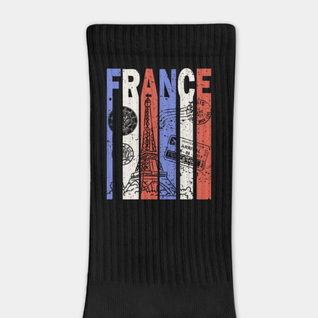 France Flag - Retro City Souvenir by TuncGK