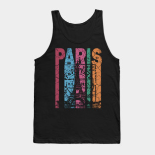 Paris - Retro City Design Tank Top