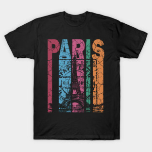 Paris - Retro City Design T-Shirt