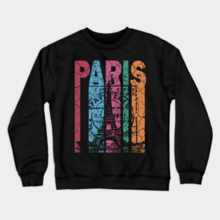 Paris - Retro City Design Crewneck Sweatshirt