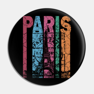 Paris - Retro City Design Pin