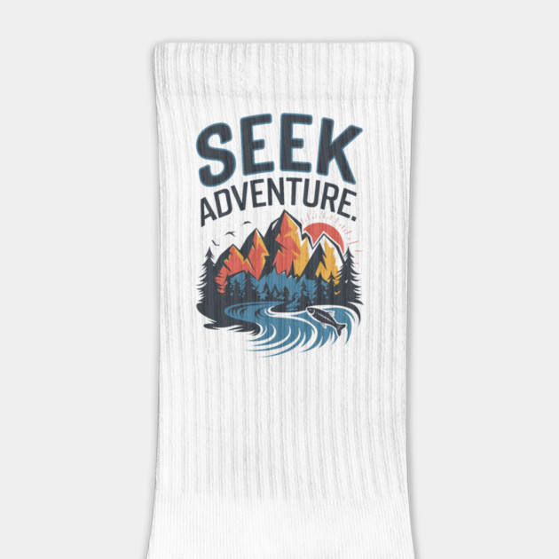 Seek Adventure: Perfect Vacation, Camping, and Hiking for Nature and Adventure Lovers by Pixel Threads 