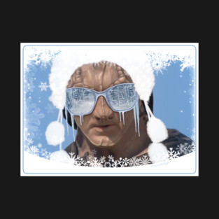 Winter Holiday Snowy Murder Lizard T-Shirt