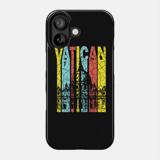 Vatican Retro Pastel - St. Paul's Cathedral Phone Case by TuncGK