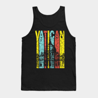 Vatican Retro Pastel - St. Paul's Cathedral Tank Top