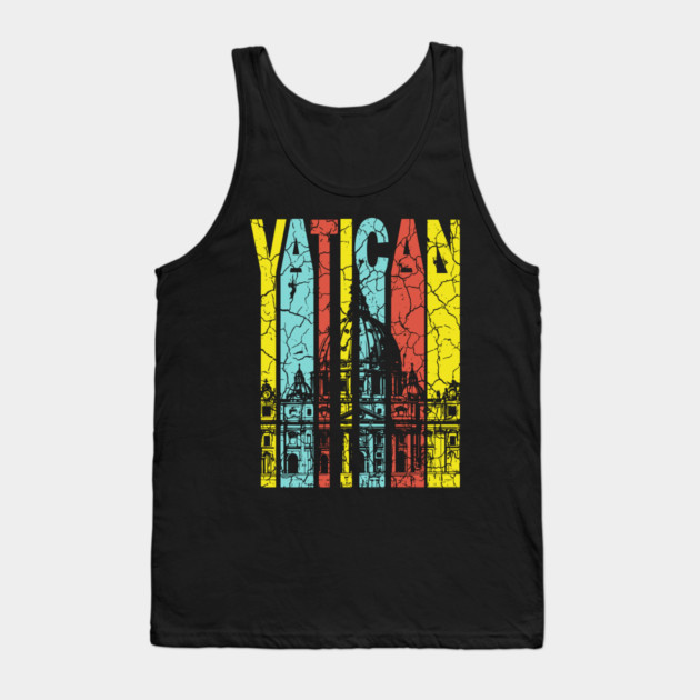 Vatican Retro Pastel - St. Paul's Cathedral Tank Top by TuncGK