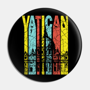 Vatican Retro Pastel - St. Paul's Cathedral Pin