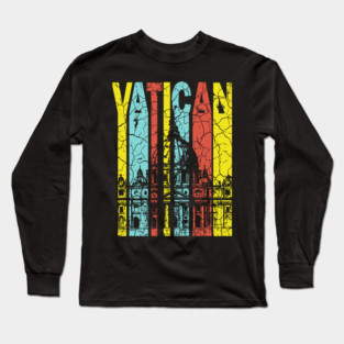Vatican Retro Pastel - St. Paul's Cathedral Long Sleeve T-Shirt